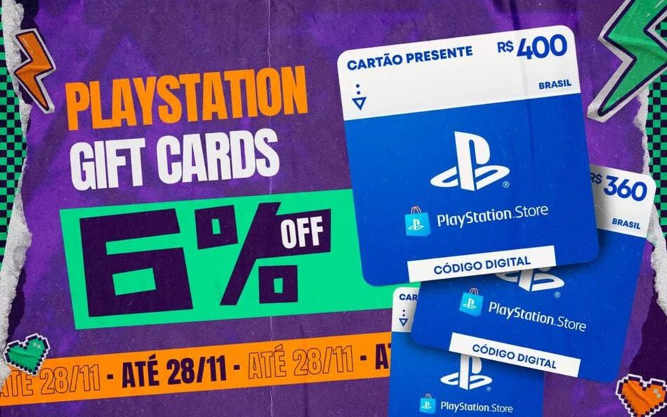 Hype Games: promoções de cartões presentes da PlayStation