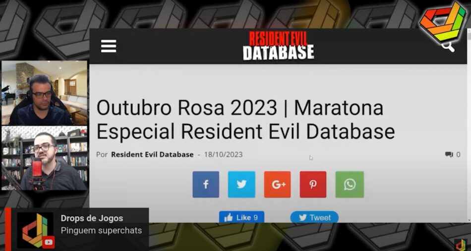 Maratona Especial Resident Evil Database no Outubro Rosa