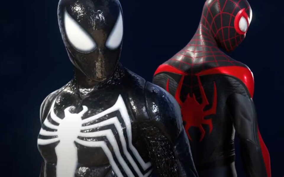 Spider-Man 2 com o traje simbionte. Foto: Reprodução/YouTube