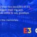 A E3 acaba oficialmente. Foto: Reprodução/X