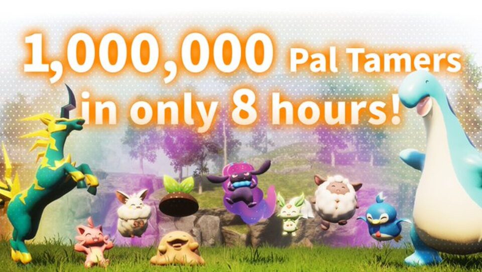 Palworld, um Pokémon com armas, ultrapassa um milhão de cópias vendidas em oito horas