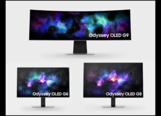 Samsung Electronics amplia linha de monitores gamers Odyssey com novos modelos OLED na CES 2024. Foto: Divulgação