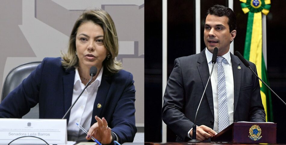 Leila Barros e Irajá Silvestre. Foto: Senado/PDT