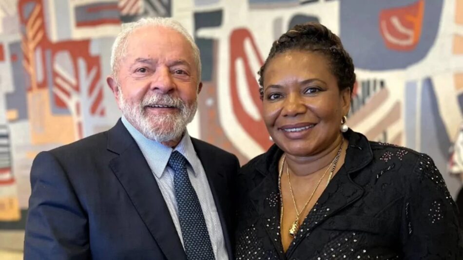 Lula e Margareth Menezes. Foto: Instagram @margarethmenezes