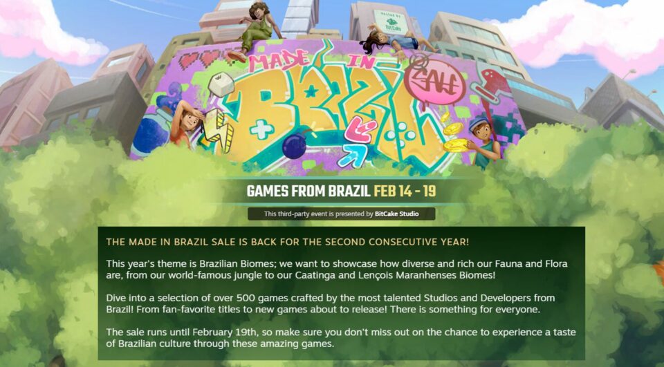 A página da Made in Brazil Sale. Foto: Reprodução