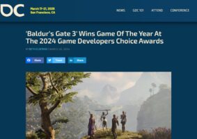 Com destaques para Yoko Shimomura e Baldur’s Gate 3, conheça os vencedores GDC Awards 2024. Foto: Reprodução