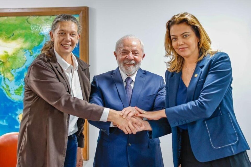 Ana Moser, Lula e Leila Barros Imagem: Ricardo Stuckert/Presidência da República