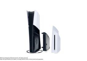 Leitor de Blu-ray do PS5 "Slim" exigirá conexão com a internet para sua instalação — Foto: Reprodução/PlayStation Blog