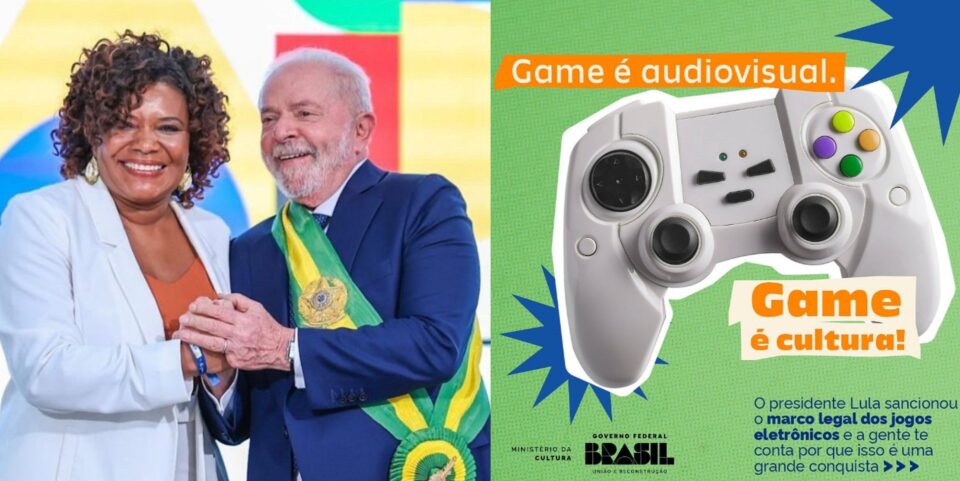 Ministério da Cultura de Lula celebra o Marco Legal dos Games: "autoriza incentivos". Foto: Reprodução/Instagram