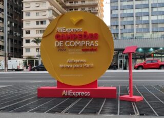 AliExpress leva brindes e a chance de ganhar uma viagem para Paris. Foto: Divulgação