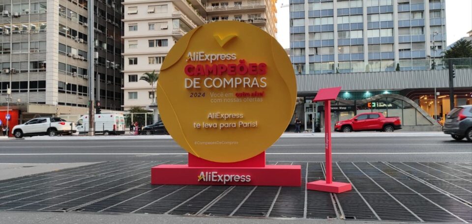 AliExpress leva brindes e a chance de ganhar uma viagem para Paris. Foto: Divulgação