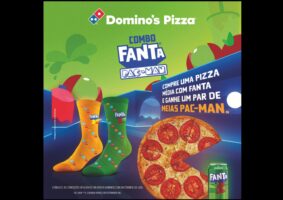 Domino’s Pizza lança ‘Combo Pac-Man’ em parceria com a Fanta. Foto: Divulgação