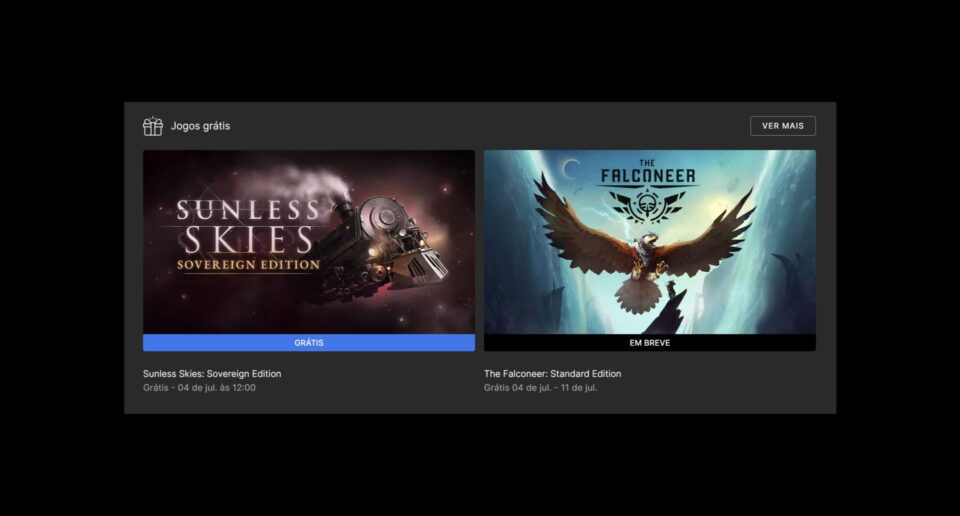 Epic Games Store solta o jogo Sunless Skies: Sovereign Edition de graça. Foto: Reprodução/Epic