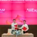 Frederico Trajano, CEO do Magazine Luiza e Kai Li, CEO LATAM do AliExpress assinaram acordo nesta segunda-feira, 24 (Magalu/Divulgação)