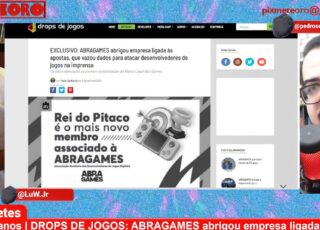 Meteoro Brasil aborda reportagem do Drops de Jogos sobre escândalo da ABRAGAMES e apostas. Foto: Reprodução/YouTube