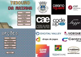 Conheça a Code.Up Portugal e seu primeiro jogo educativo “O Tesouro da Rainha”. E seus apoiadores. Foto: Reprodução
