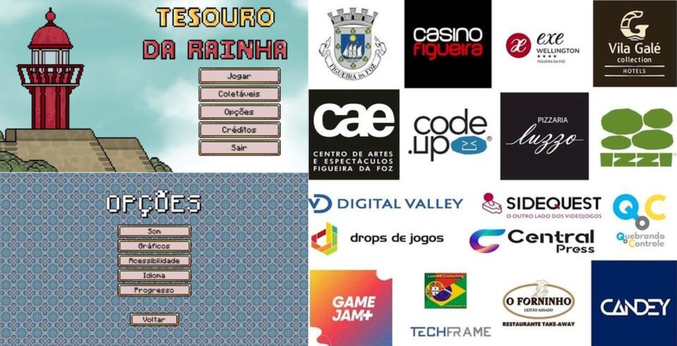 Conheça a Code.Up Portugal e seu primeiro jogo educativo “O Tesouro da Rainha”. E seus apoiadores. Foto: Reprodução