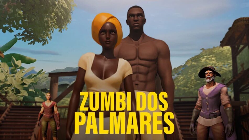 No game, jogadores precisam defender o Quilombo dos Palmares de uma invasão. Foto: Reprodução/Salve Games/Fortnite