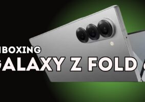 Fazendo unboxing do Galaxy Z Fold 6, dobrável da Samsung. Foto: Divulgação/Drops de Jogos