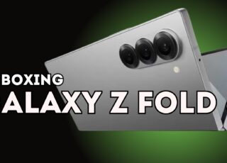 Fazendo unboxing do Galaxy Z Fold 6, dobrável da Samsung. Foto: Divulgação/Drops de Jogos