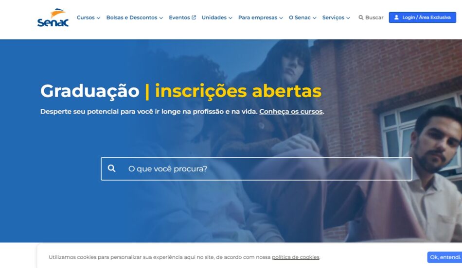 Senac São Paulo oferece mais de 8 mil bolsas 100% gratuitas de estudo neste 2º semestre. Foto: Reprodução