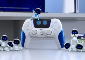 O trailer do controle Dual Sense sem fio em Astro Bot. Foto: Divulgação