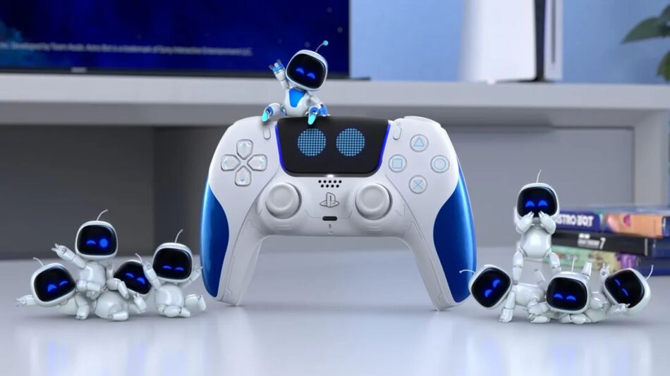 O trailer do controle Dual Sense sem fio em Astro Bot. Foto: Divulgação