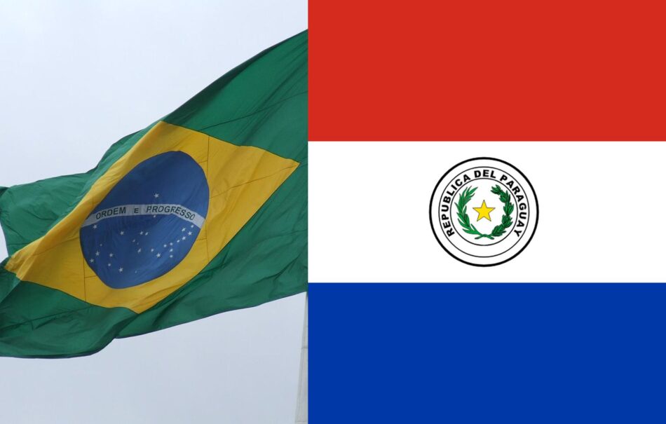 Bandeiras do Brasil e do Paraguai. Foto: Wikimedia Commons