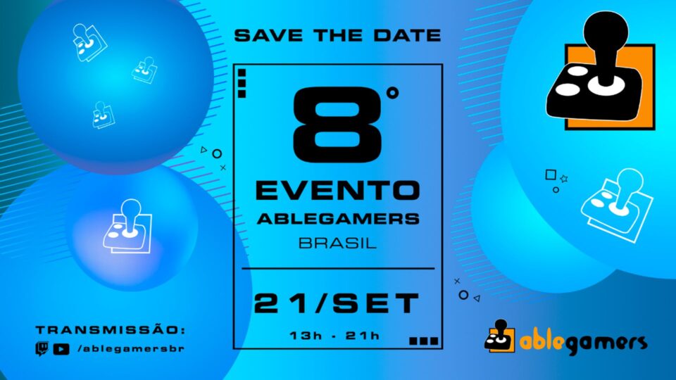 AbleGamers Brasil promove 8ª edição de seu evento anual em 21 de setembro. Foto: Divulgação