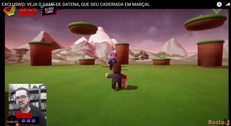 EXCLUSIVO: VEJA O GAME DE DATENA, QUE DEU CADEIRADA EM MARÇAL, AINDA EM DESENVOLVIMENTO. Foto: Reprodução/YouTube