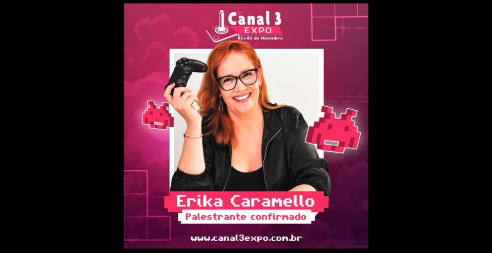 Érika Caramello, cofundadora da Rede Progressista de Games, fará palestra no evento de retrogames mais antigo. Foto: Reprodução/Instagram