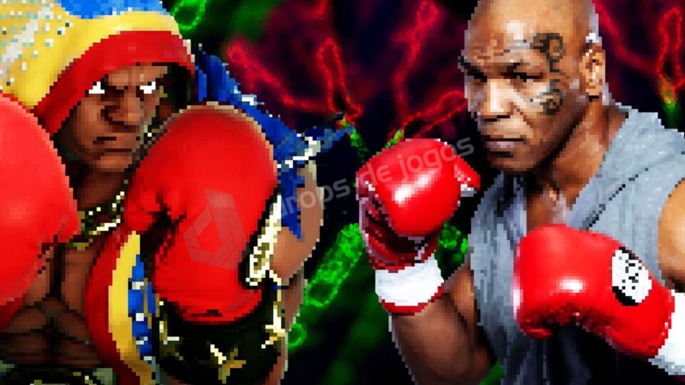 Balrog e Mike Tyson em montagem de Patricia Gnipper. Foto: Divulgação/Drops de Jogos