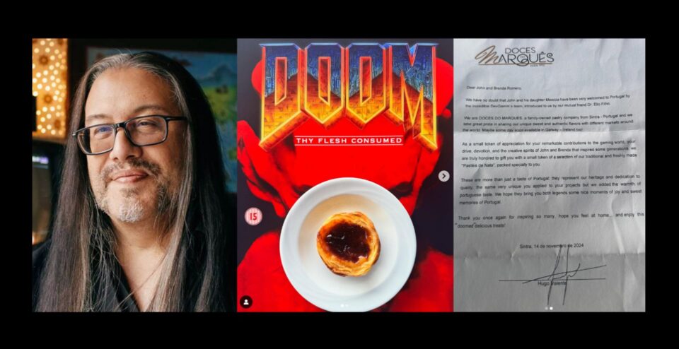 John Romero, criador de Doom, curte Portugal, pastel de nata e faz até propaganda. Foto: Reprodução/Wall Street Journal/Instagram