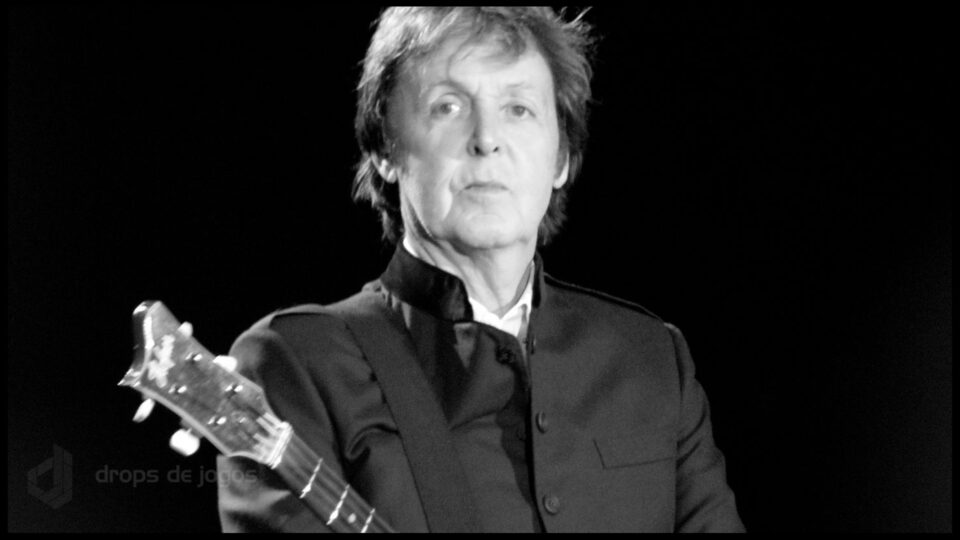 Paul McCartney. Foto: Wikimedia Commons/Montagem Pedro Zambarda/Drops de Jogos