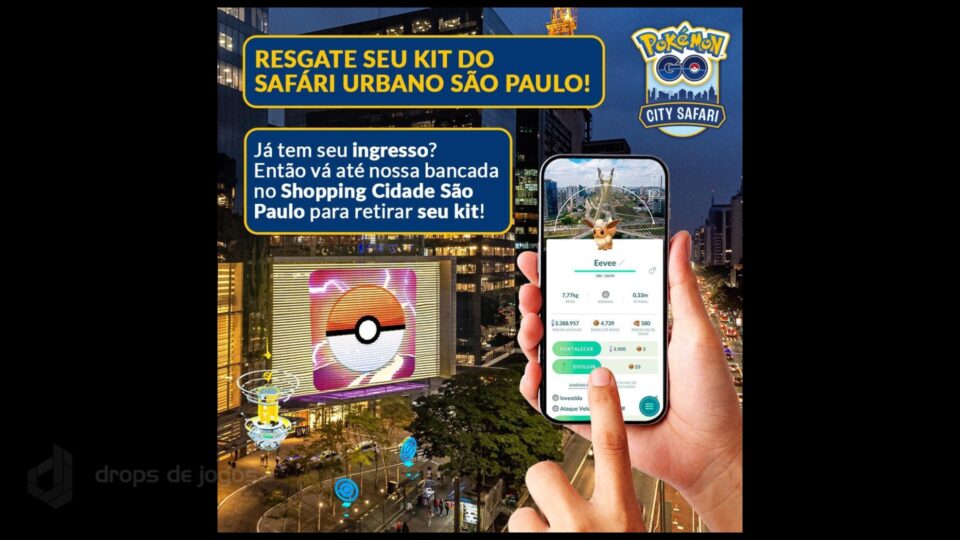 Pokémon GO. Foto: Divulgação/Montagem Pedro Zambarda/Drops de Jogos