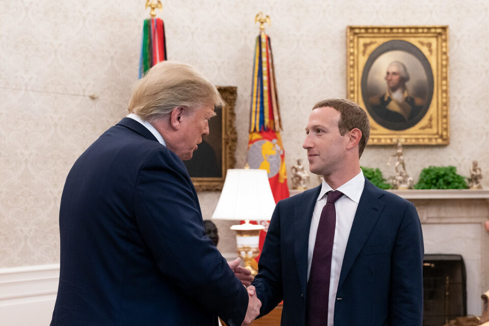 Donald Trump e Mark Zuckerberg