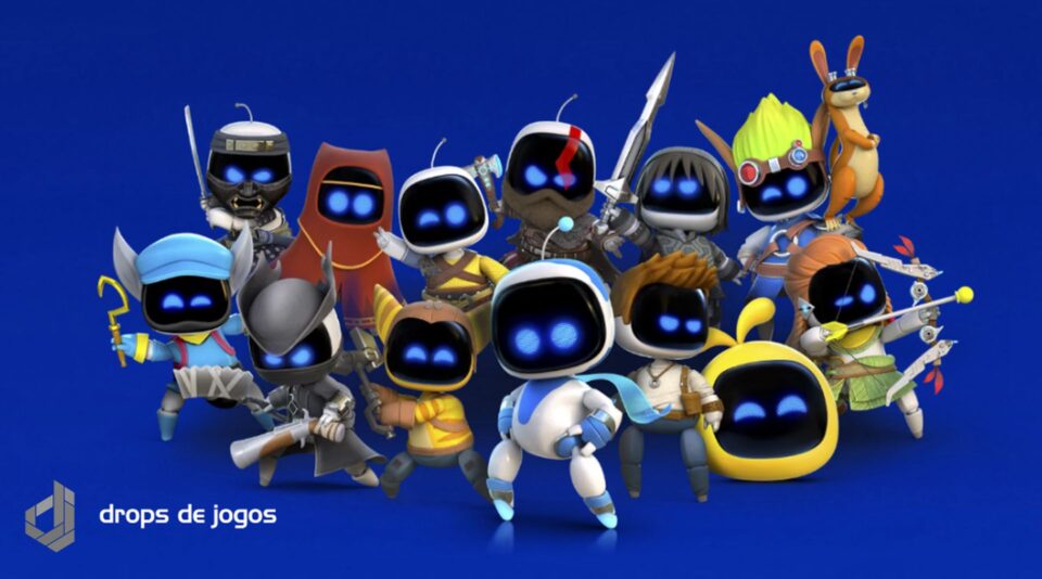 Astro Bot. Foto: Divulgação/Montagem Pedro Zambarda/Drops de Jogos