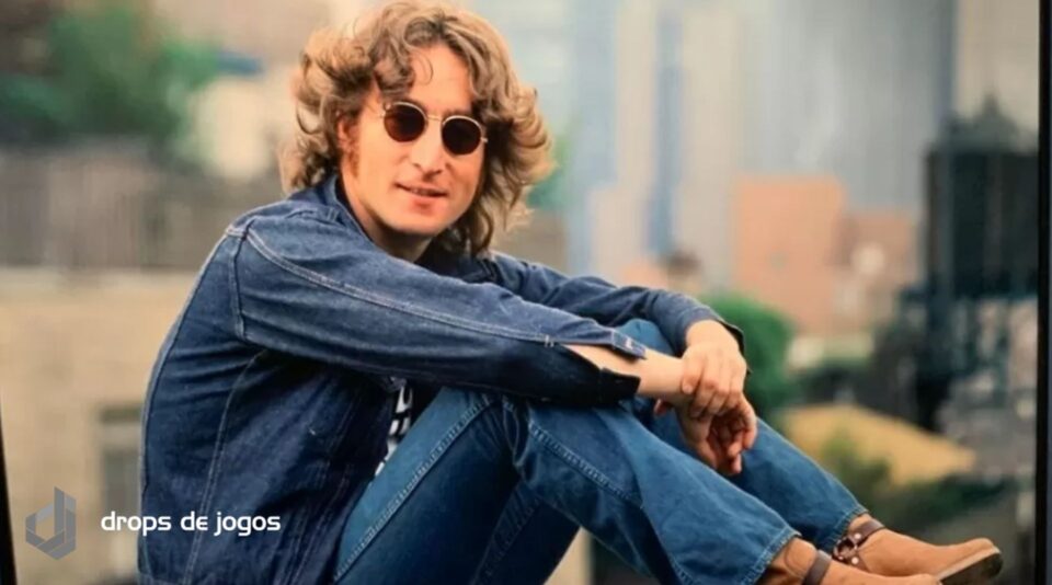 Foto da exposição "John Lennon em Nova York por Bob Gruen" Imagem: Arquivo pessoal/Reprodução/UOL/Montagem Pedro Zambarda/Drops de Jogos