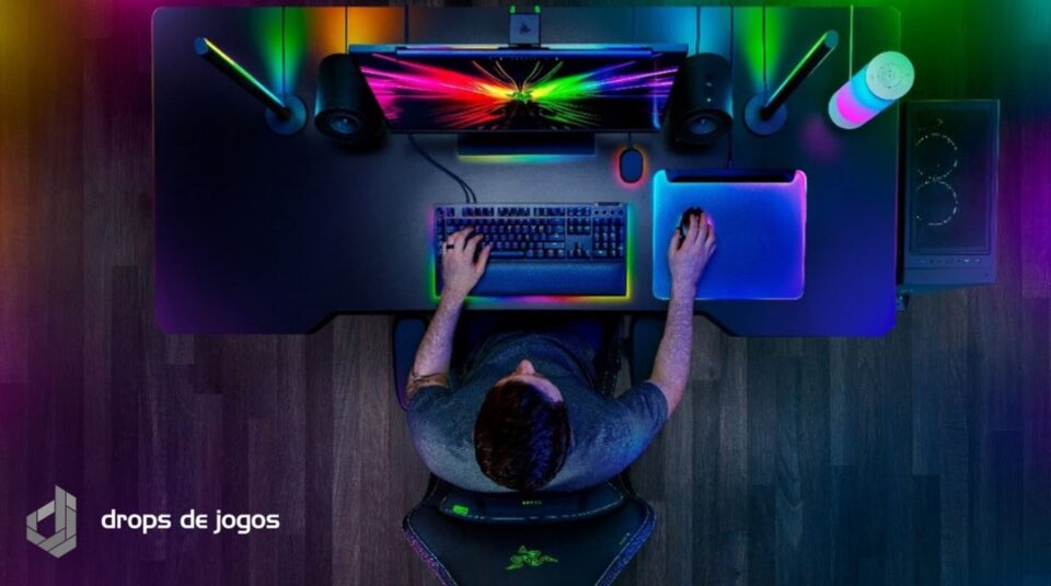 Conheça o ecossistema da Razer apresentado na CES 2025. Foto: Divulgação/Montagem Pedro Zambarda/Drops de Jogos