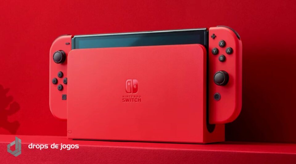 Nintendo Switch. Foto: Divulgação/Nintendo/Montagem Pedro Zambarda/Drops de Jogos